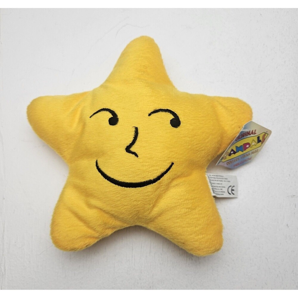 KELLYTOY BeanPals Yellow Smiling Sun Starfish Plush Doll With Tags 2010 S005